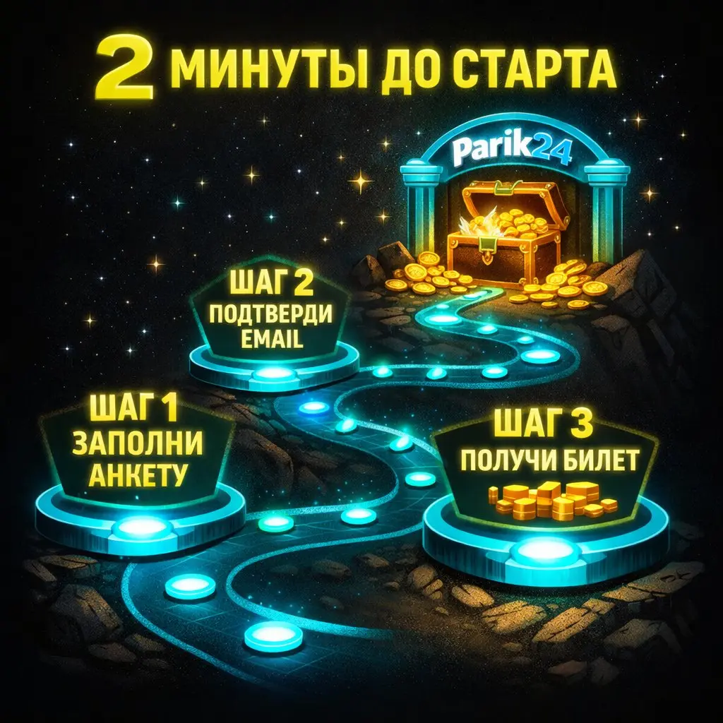 Быстрая регистрация в Parik24 — создай аккаунт и начни играть за 2 минуты